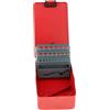 Ysyqkn Custodia per Punte Da Trapano Elicoidali, Porta Punte Da Trapano, Scatola Porta-punte in Metallo Vuota, Contenitore per Punte Da Trapano, 25 slot