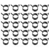 PATIKIL Clip a Molla per Tubi Flessibili da 15-17mm Od, 25Pz Clip a Molla a Tensione Costante Silicone per Tubi Aria Silicone Rigo Carburante Tubo Acqua, Nero