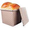 OGIBRIDI Stampo per Pane in Cassetta, Toast con Coperchio Antiaderente Stampo Forno con Fori Ventilati in Lega di Alluminio per Pagnotta Cottura Pane Cestino per Pane da Forno 0.5lb-250g