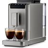 Tchibo Macchina da Caffè Esperto2 Con Funzione 2 Tazze per Crema e Espresso, Titanium Silver - Incluso Set di Degustazioni