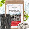 ORINKO® Binchotan x2 con Perle di Ceramica EM x15 - Filtro Acqua Carboni Attivi Giapponese per Depurazione Naturale - Carbone Vegetale Sostenibile per Gusto Neutro e Filtrazione Acqua Rubinetto