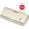 Reber Macchina Sottovuoto Alimenti Salvaspesa per Cibi Freschi più a Lungo, 2 Rotoli Goffrati cm 30x600 Inclusi - Vuoto -830 mbar e Barra Saldante 32 cm - 180 W - Bianca Full Optionals