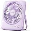 Otlonpe Ventilatore da scrivania portatile, ricaricabile, 4000 mAh, alimentato a batteria, ventilatore personale silenzioso da tavolo con power bank, potente ventilatore piccolo a 4 velocità, per
