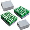 Nivofu Set di 2 set di timbri con lettere maiuscole e minuscole, Stencil Lettere Timbri per Argilla, timbri con lettere incise in 3D per Ceramica Biscotti e Decorazione Personalizzata di Torte