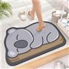 TOKLYUIE Tappetino da bagno super assorbente, simpatico tappetino antiscivolo per il bagno della casa, tappeto ad asciugatura rapida (80 x 50 cm, koala)