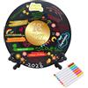 Wasise Libro degli ospiti in vinile - Disco in vinile Sweet 18 decorazioni di compleanno, disco retrò da 30,5 cm con 8 penne, alternativa al libro degli ospiti per il 18° compleanno, Sweet 18 Feliz