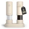 LARS NYSØM Set Macina Sale e Pepe Elettrico | Macinapepe e Macinasale Automatici con Macina in Ceramica Regolabile | Macina Spezie a Batteria (Cream Beige)