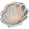 SZLIFE Scatola espositiva in legno per conchiglie, organizer per conservare i ricordi, salvadanaio, barattolo per soldi, contenitore per conchiglie in legno