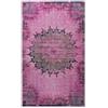 Wecon Home Tappeto bagno WECONhome Healing, design vintage orientale, fondo antiscivolo, lavabile 30 °C, certificato OEKO-TEX® (70 x 120 cm, viola multicolore)