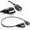 Pevlkawr Usb Ami L'adattatore Mp3 Audio Cavo Adattatore Musicale Ricevitore Music Interfaccia Cavi Compatibile Con Audi A3 A1 A5 S5 A6L A8L A4L TT VW Touareg Skoda 30cm