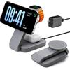 Eazpower Stazione di Ricarica Apple, Pieghevole Caricatore Wireless iphone 3 In 1 per iPhone16/15/14/13/12/11/Pro/Max/Plus/XS/XR/X,Apple Watch 10/9/8/7/6/SE/5/4/3 e AirPods 4/3/2/Pro