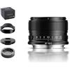 TTARTISAN Obiettivo da 40 mm f/2 AF per montaggio a L, formato pieno da 40 mm f2, messa a fuoco automatica Prime per montaggio a L (L, nero)