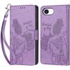KENHONER Custodia per iPhone 17e / 16e Cover, Viola | Portafoglio in Pelle PU Retro, Antiurto Flip, Slot per Schede, Funzione Stand, Chiusura Magnetica