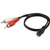 Gizmoz n Gadgetz GNG 3.5 mm Mini Maschio a 2 Femmina RCA y Cavo Cuffie Adattatore Jack