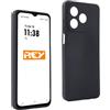 REY Cover in Gel TPU Nera per Honor X5C - X5C Plus, Ultra Sottile 0,33 mm, Morbido Flessibile, Custodia Silicone