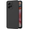 AICEK Compatible con Xiaomi Redmi Note 12 4G Cover, Silicone Custodia per Redmi Note 12 4G Cover Molle di TPU Sottile Bumper Case Nero