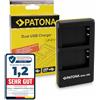 PATONA Bundlestar - Caricatore doppio 1939 per batteria Canon LP-E17 - Canon EOS 750D 760D M3 M5 ecc.