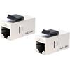 iwillink Accoppiatore Cat8.1 RJ45 40Gbps - Connettore Ethernet schermato STP femmina a femmina con presa Keystone, accoppiatore in linea per reti ad alta velocità, 2 pezzi
