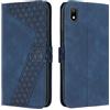 OKZone Cover per Huawei Y5 2019/Honor 8S, Custodia in PU Pelle per Huawei Y5 2019/Honor 8S, Custodia a Libro Protettiva Folio Portafoglio con Chiusura Magnetica Wallet Case Flip Antiurto Cover (Blu)