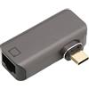 Goshyda Adattatore Magnetico USB C, Adattatore da USB Tipo C a RJ45 Gigabit Ethernet Adattatore di Rete LAN da 10 Gbps, per Windows, per Android, per OS X