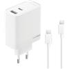 realme Caricatore originale realme 80W SUPERVOOC - Ricarica Rapida, Doppia Porta USB (USB-A & C), supporta protocolli PD/QC/IM, include cavo Type-C, compatibile con iPhone, OPPO, OnePlus, Samsung Galaxy