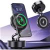 Auvra MagAxis Charge - Supporto magnetico da auto con ventosa e ricarica wireless, compatibile con MagSafe, iPhone 12-17 Pro/MAX e Android, regolazione 540° per parabrezza, colore: nero