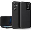 Nshkeji Cover per Samsung Galaxy S26 Plus Custodia a Libro Portafoglio Pelle Flip Carta Fessura Con Finestra di Visione Notifiche e Porta Carte Cover Antiurto Custodia per Samsung S26 Plus 5G Case
