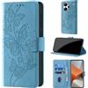 CaseGla Cover per Xiaomi Redmi Note 13 Pro Plus 5G [Blocco RFID] Custodia Portafoglio Premium Pelle PU Wallet Case Flip Libro con Porta Carte Slot Supporto, Azzurro