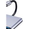 Suoxiom Adattatore USB-C HDMI, 4K@60HZ HDMI 3 in 1 adattatore PD 100W, U-SB 3.0 5Gbps,USB C a HDMI compatibile con M-acBook Pro/Air, D-ell XPS, S-urface Pro, G-alaxy S24/S25