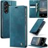 Teeirllim Cover per Samsung Galaxy A57 5G, Premium PU Wallet Libro Carta Fessura Portafoglio, Magnetica Antiurto Flip Pelle Cavalletto Custodia Supporto Cover per Samsung A57 6.7 inch, Blu verde