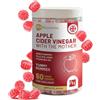 PH PROWISE Healthcare Caramelle Gommose all'Aceto di Sidro di Mele con la Madre 1000 mg | Arricchite con Vitamina B12, Vitamina B6, Acido Folico, Cromo, Iodio | 60 Gommose Vegane all'ACV (non capsule) | Gusto Mela