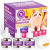 OSDUE Diffusore Feromoni per Gatti 4 in 1,3*30 Giorni Diffusore di Feromoni Calmanti per Gatti,con 1 Diffusores +3 Ricariche 48ml,Aiuta a risolvere i segni comuni di stress nei gattis,per Casa,Viaggi