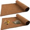 Fengaim Tappeto Rettile in Fibra di Cocco, 2 Rotoli di Rettile Naturale Fodera per terrario Biancheria da Letto per substrato Rettile Forniture per Barbuto Lucertola Serpente Tartaruga, 80 x 40 cm