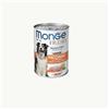 Generico Monge Fresh Umido Cane, alimeno completo per cani anziani di tutte le taglie e razze, monge fresh umido con bocconcini gusto TACCHINO | 6 scatolette da 400 grammi l'una, 6X400gr.