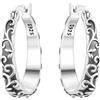 PANPOKI Orecchini a cerchio in argento Sterling 925 a forma di stella e luna, con zirconia cubica scintillante, leggeri, da donna, con confezione regalo, regalo di compleanno per mamma, 1, Argento