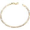 Old English Jewellers Braccialetto a maglia ro in oro giallo 9 kt su argento, 16,5 cm, per bambini e bambine