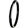 Mesmerize Black Round Flat Punjabi Kada | Stainless Kada For Everyday Wear | Gloss Finish - Large