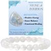 Bivei Pietra di luna - Intuizione - signora braccialetto perline 8mm semiprezioso cristallo naturale elastico elastico cristallo accessori regalo di yoga Small