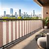 TANIASHOP Telo Frangivista Balcone Ombreggiante Privacy Frangivento Idrorepellente Traspirante Lavabile 100% Polipropilene per Recinzioni Giardino (Avana/Marrone 90x300cm)