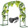 Generico Arco da Giardino per Rampicanti Sostegno Pergolato in Metallo per Rose Fiori Piante Vite Decorazione Viali Ideale per Matrimoni Arco per Rosa Decorationi 200/220/230cm(Green,300W x 220H cm)