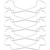 YARNOW Protezione Lama per Decespugliatore in Ferro Argento 10 Pezzi, Accessorio Robusto per Ridurre L'usura e Proteggere Coltelli Tagliaerba