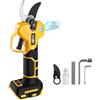 YAWV Cesoie elettriche senza spazzole per potatura DeWalt 20 V, forbici portatili senza fili con display LCD e lame SK5, diametro di taglio regolabile da 2 a 3 cm, per giardinaggio e potatura di alberi