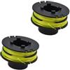 Daaxing Bobine di ricambio per decespugliatore RYOBI RAC118 RLT3525S da 1,2 mm, bobine di ricambio per decespugliatore, doppie bobine di alimentazione automatica (2 pezzi)