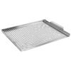 Besttoolifes Piastra per barbecue in acciaio inox, 40,6 cm, rettangolare, accessorio per grigliare all'aperto, per cucinare in cortile e patio