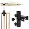 GFUEIGJ Supporto per ombrellone da balcone, con morsetto, per ringhiera da balcone, universale, per ombrellone da balcone