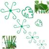 lasuroa 6pz Supporti per Steli di Piante, Riutilizzabili Paletti Monstera Robusto Supporto Foglia Amica Propagazione Verdi Graticcio Piante Rampicanti da Interno per Crescita Sana (Verde)