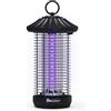 Buzzeap Insetticida UV, trappola per mosche elettrica con luce a LED, colore: nero