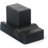 CQJFCYBRA Compatibile Con Panasonic, Caricabatteria Agli Ioni Di Litio VW-VBT380 Da 3900 MAh, For HC-WZX1 WZX2 VX2 VX1 WZXF1 WXF991 WXF995 VX11 VX870(1 Battery 1 Charger)