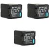 CQJFCYBRA Compatibile Con Panasonic, Batteria VW-VBG260 Da 2640 MAh, For HDC-HS700 HDC-HS350 HDC-HS300 HDC-HS250 HDC-HS9 HDC-DX1 HDC-DX3(3PCS Battery)