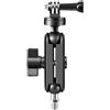 PURPLELILY Supporto per fotocamera da moto, antiscivolo, staffa fissa per manubrio/M10/supporto per specchietto retrovisore multifunzione